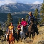 Bitterroot Ranch - Horseback Trail ride in the hills.