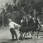 Eaton's Ranch - Big Bill Eaton roping horses.